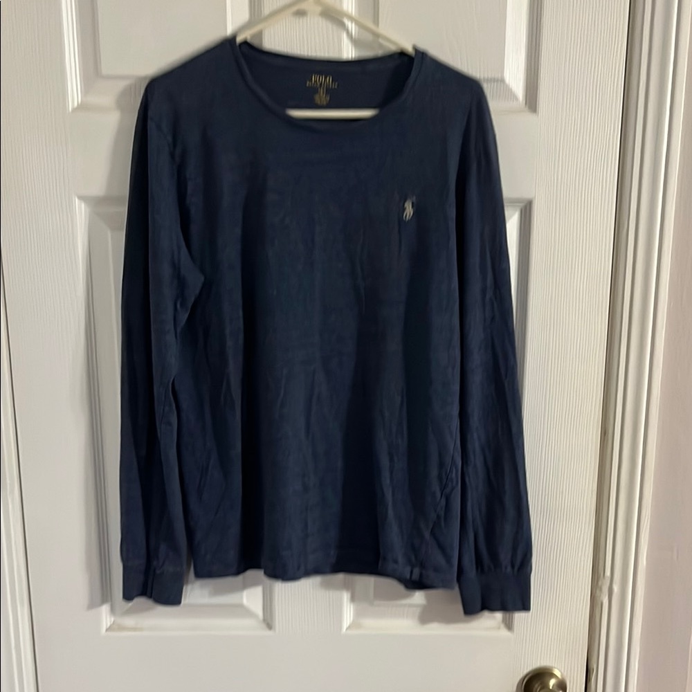 Polo by Ralph Lauren Men's Navy Long Sleeve Shirt